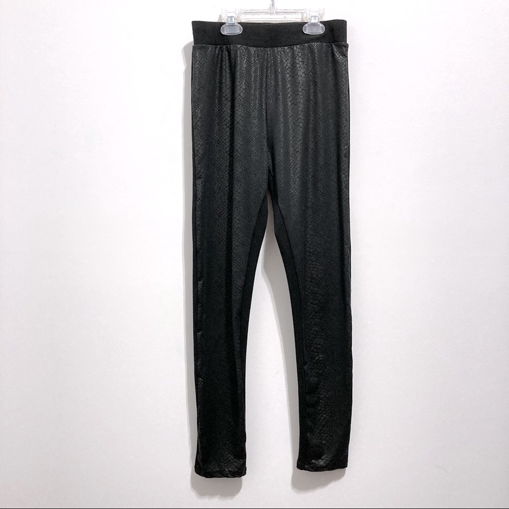 Divided by H&M Women’s Snakeskin Black Skinny Pants / Leggings
